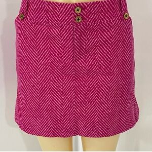 Lilly Pulitzer Fuchsia Herringbone Mini Skirt
